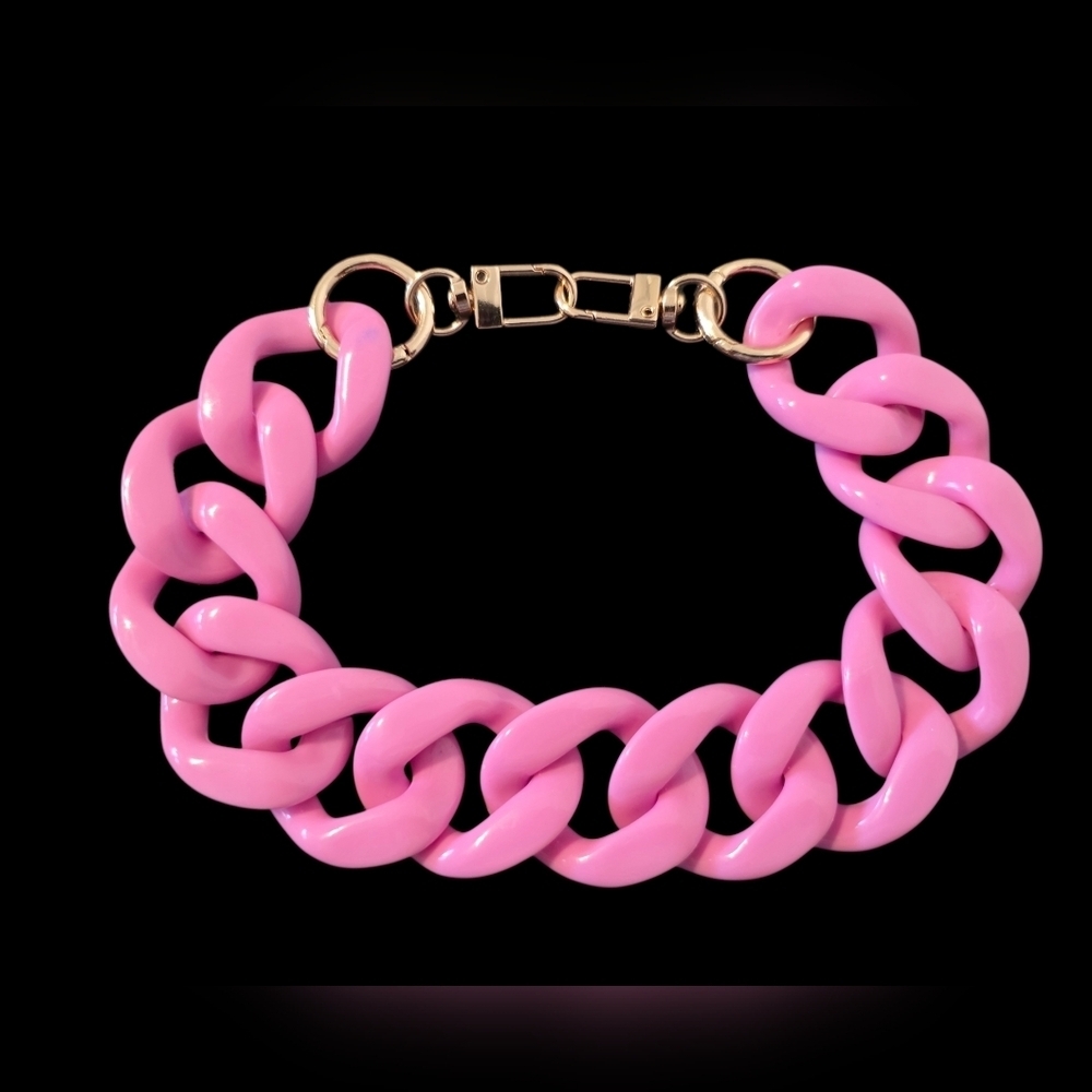 Pink Chunky Bag Chain